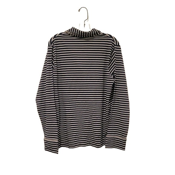 J. Crew Black and White Striped Pajama top - Picture 4 of 8